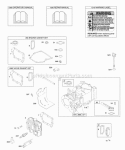 Cylinder Cylinder Head Gasket Set - Engine Gasket Set - Valve Lubrication OperatorS Manual Warning Label Diagram and Parts List for 09K902-0323-51  Briggs and Stratton Engine